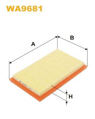 WIX Filters WA9681 Air Filter For Hyundai Amica / Atoz (Mx)