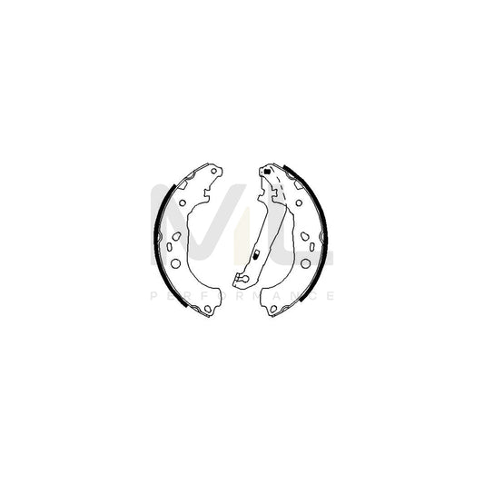 BOSCH 0 986 487 696 Brake Shoe Set | ML Performance Car Parts