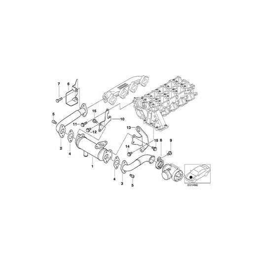 Genuine BMW 11717785702 E46 E39 Pipe (Inc. 320d & 520d) | ML Performance UK Car Parts