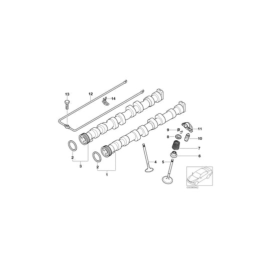 Genuine BMW 11341435461 E46 E81 E90 Intake Valve 35,0/5,975mm (Inc. 116i, 116i 1.6 & 316i) | ML Performance UK Car Parts