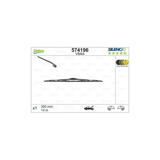 Valeo Silencio Conventional Single, Silencio Performance 574196 Wiper Blade | ML Performance UK Car Parts