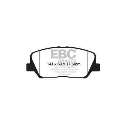 EBC PD03KF1481 Hyundai Kia Yellowstuff Front Brake Pad & Plain Disc Kit 2 | ML Performance UK Car Parts