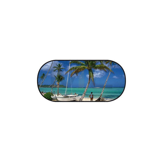 WALSER 16701 Car sun shade Beach, Multi-coloured, Polyester, Quantity: 1 | ML Performance Car Parts