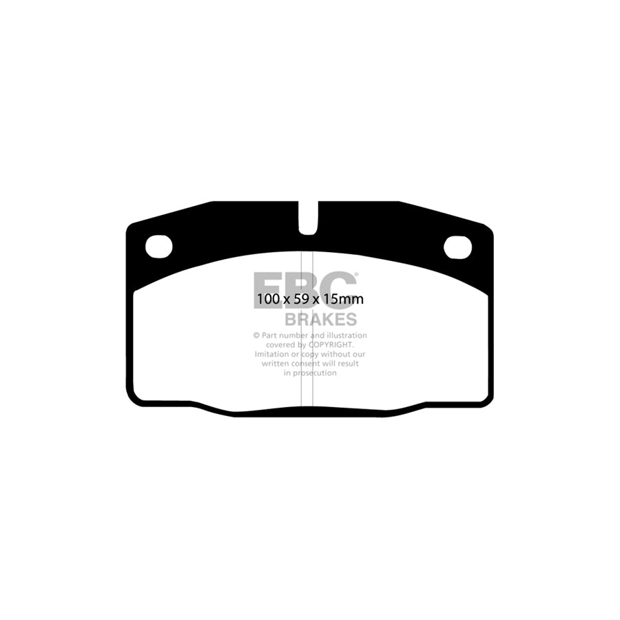 EBC DP4325R Daewoo Lotus Opel Vauxhall Yellowstuff Front Brake Pads - ATE Caliper 2 | ML Performance UK Car Parts