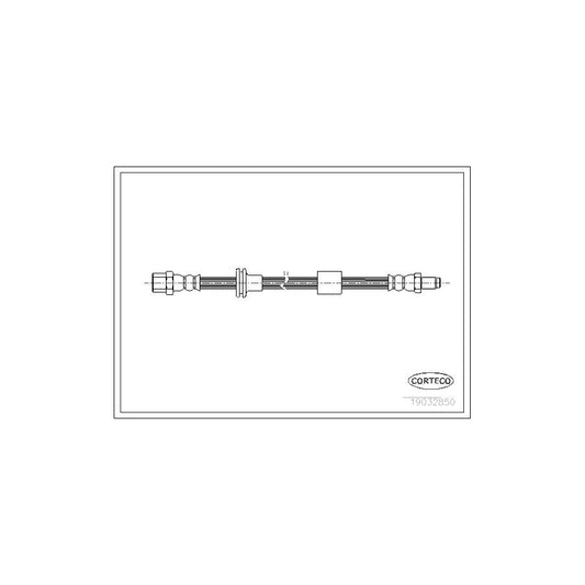 Corteco 19032850 Brake Hose Suitable For Mercedes-Benz S-Class | ML Performance UK