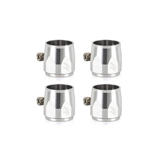 Mishimoto MMHXF-12-4-SL Aluminum -12AN Hex Finishers - Silver