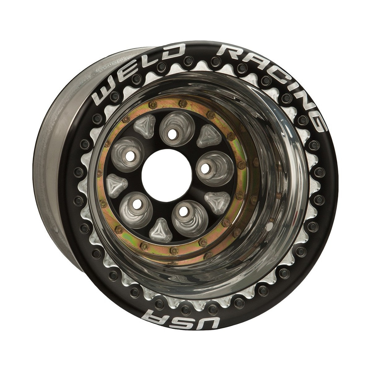 Weld 87B-616560K Magnum Pro Wheel 16x16 5x5.5 ET-89 BS5 Black Center - Polished Shell
