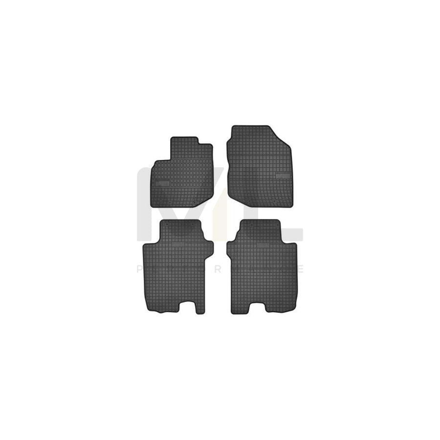 FROGUM Tailored 0836 Floor mat set for HONDA JAZZ Elastomer, Front and Rear, Quantity: 4, Black | ML Performance Car Parts