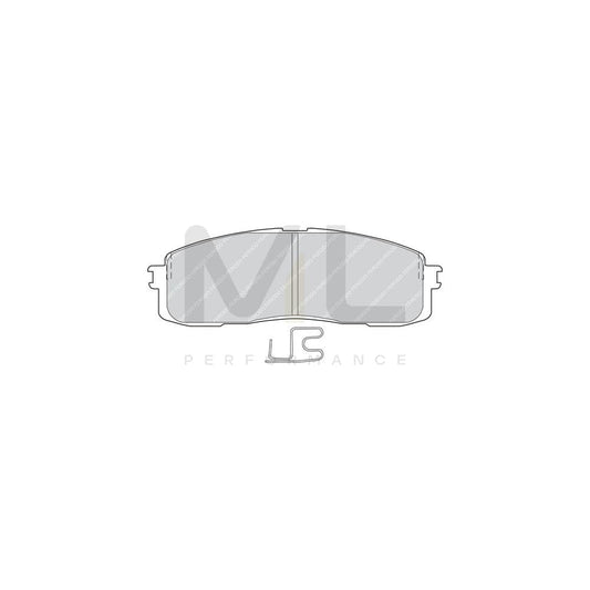 Ferodo Premier Fdb546 Brake Pad Set Incl. Wear Warning Contact, With Brake Caliper Screws | ML Performance Car Parts
