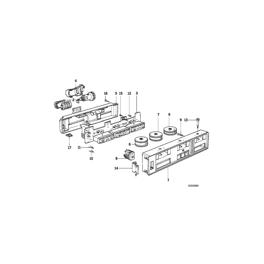 Genuine BMW 64111390697 E34 E32 Switch Heated Rear Window (Inc. 740iL, M5 3.6 & 735i) | ML Performance UK Car Parts