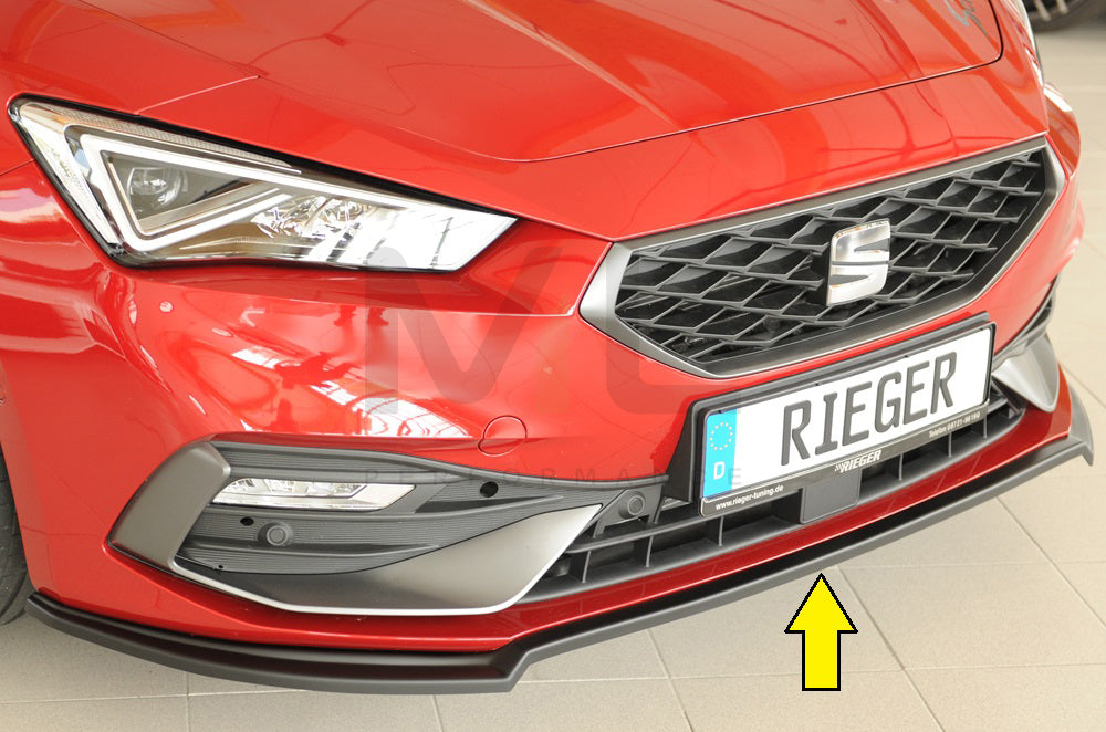 Rieger 00027050 SEAT Leon KL Front Splitter 1 | ML Performance UK Car Parts