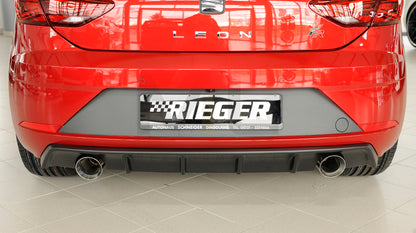 Rieger 00027034 SEAT 5F Leon FR Rear Diffuser 5 | ML Performance UK Car Parts