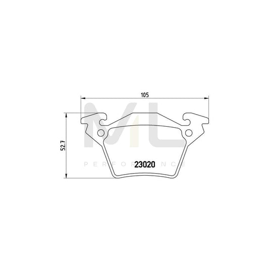 Brembo P 50 032 Brake Pad Set Prepared For Wear Indicator | ML Performance Car Parts