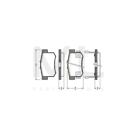 Bosch 0986Tb2637 Brake Pad Set Excl. Wear Warning Contact, With Accessories  | ML Performance Car Parts