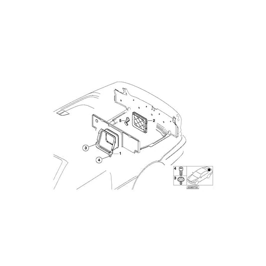 Genuine BMW 72608268951 E46 Cassette (Inc. 320Ci, 325Ci & 330Ci) | ML Performance UK Car Parts