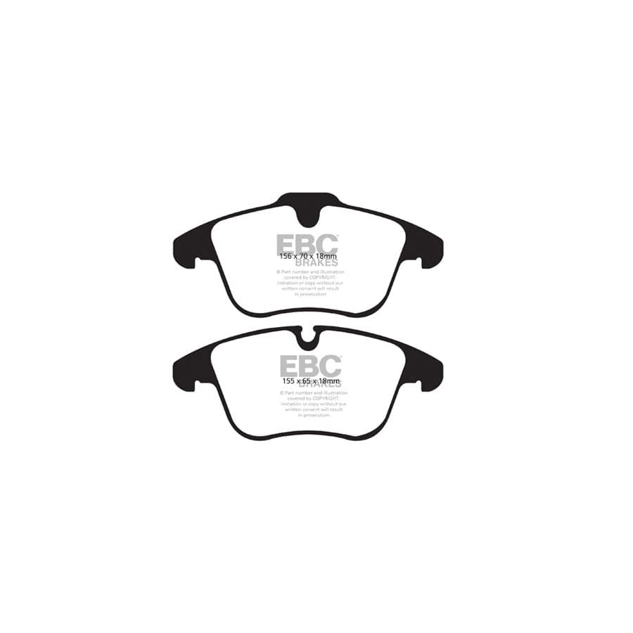 EBC PDKF985 Jaguar Ultimax Front Brake Pad & Plain Disc Kit - ATE Caliper 2 | ML Performance UK Car Parts