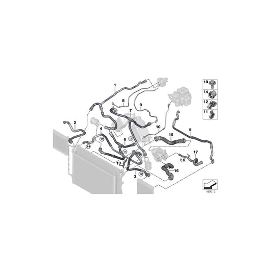 Genuine BMW 17127856738 F92 F90 F91 Hose Charge Air Cooler  (Inc. M5 & M8) | ML Performance UK Car Parts