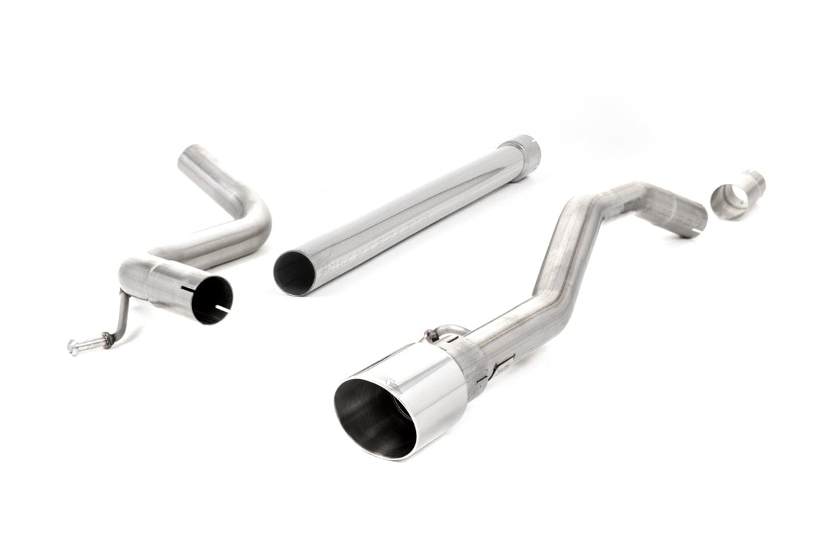 MillTek SSXVW483 Volkswagen Up! Non-Resonated Cat-Back Exhaust with GT-90 Polished Trim
