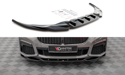 Maxton Design BM-7-11F-MPACK-FD2T Front Splitter V.2 BMW Series 7 G11 M-Pack Facelift | ML Performance UK Car Parts
