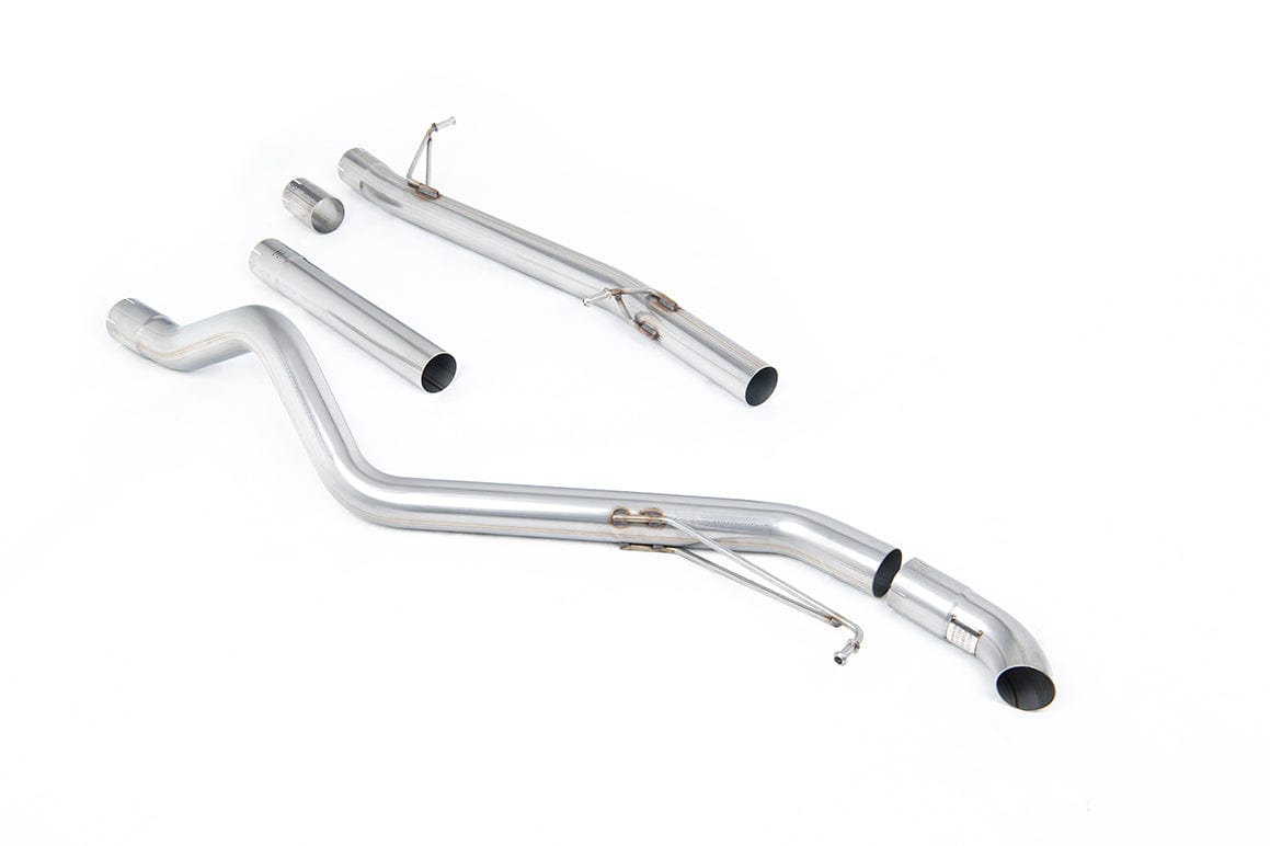 MillTek SSXVW480 Volkswagen Transporter \ Caravelle Non-Resonated Cat-Back Exhaust with Discreet Outlet