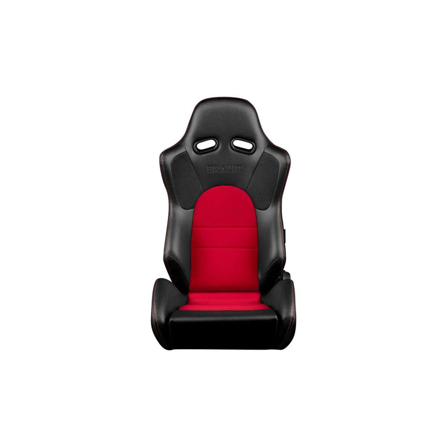 BRAUM Advan Series Racing Seats (Black & Red) – Pair