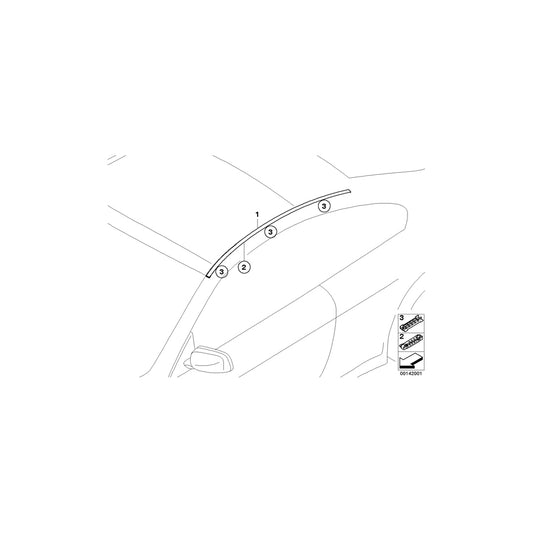 Genuine BMW 51137072614 E63 Clip (Inc. 630i, 650i & 645Ci) | ML Performance UK