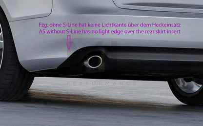 Rieger 00055438 Audi B8 B81 A5 Rear Diffuser 4 | ML Performance UK Car Parts