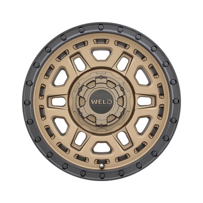 Weld W12079098451-P2 Crux W120 Wheel 17x9 6x139.7 ET-12 BS4.5 Satin Bronze - Satin Black