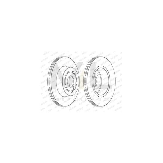 FERODO PREMIER DDF873C Brake Disc for LAND ROVER Range Rover II (P38A) Vented, Coated, without bolts/screws | ML Performance Car Parts