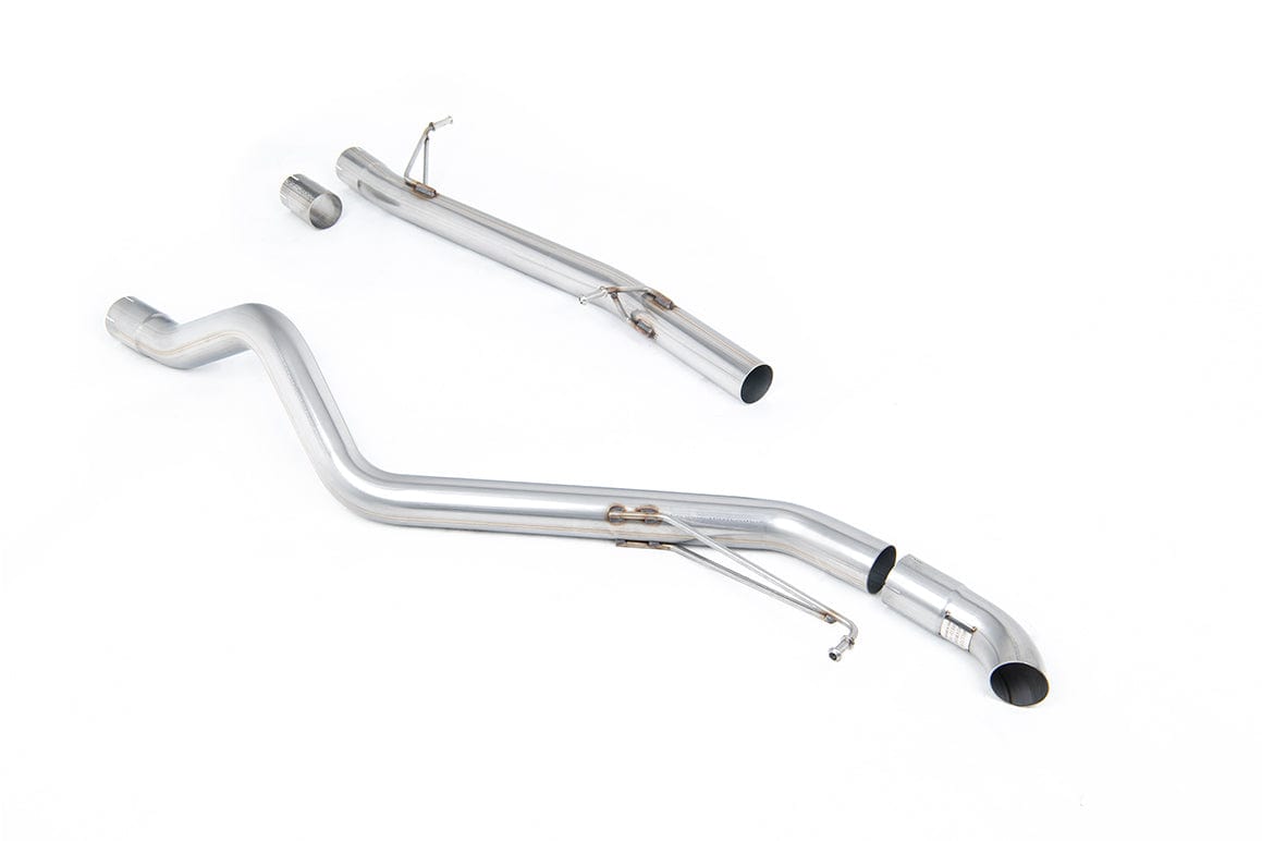 MillTek SSXVW474 Volkswagen Transporter \ Caravelle Non-Resonated Cat-Back Exhaust with Discreet Outlet