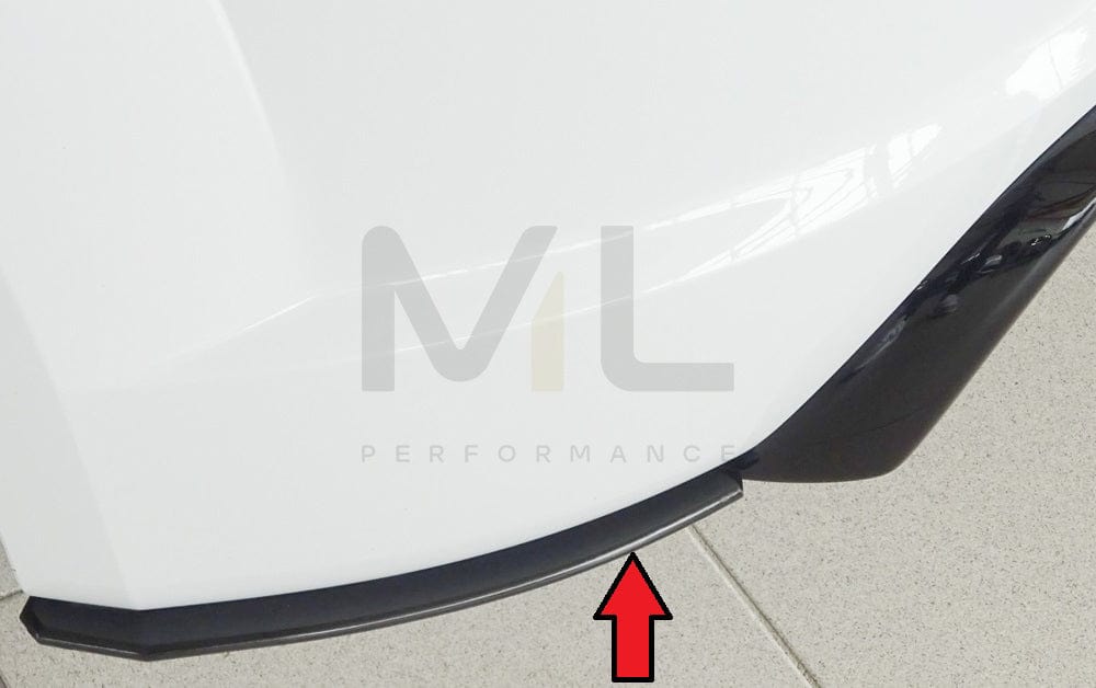 Rieger 00055177 Audi 8J-FV 8S Rear Side Splitter (TT & TTS) 2 | ML Performance UK Car Parts