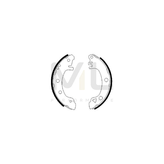 BOSCH 0 986 487 304 Brake Shoe Set for FORD SIERRA | ML Performance Car Parts