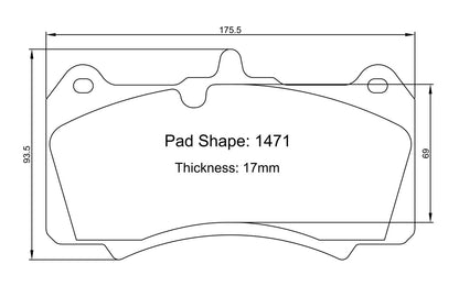Paragon PBP1471 Brake Pads