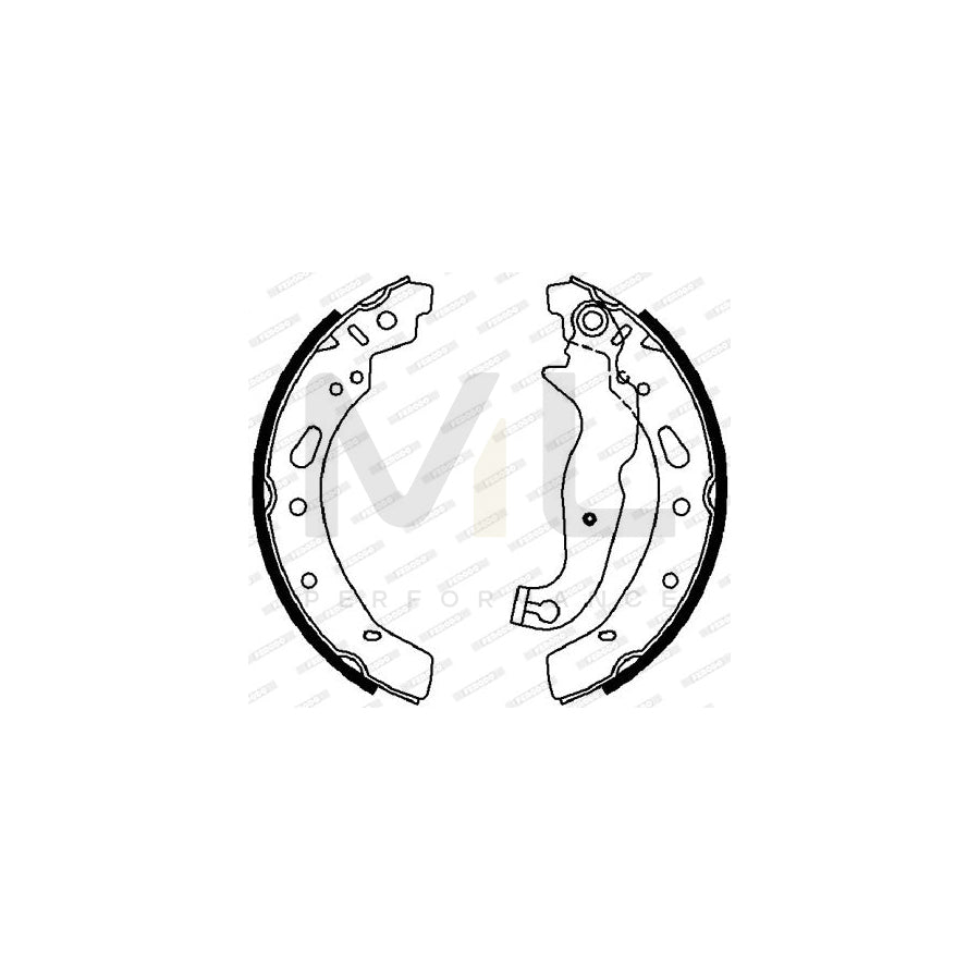 FERODO PREMIER FSB4018 Brake Shoe Set for MAZDA 2 | ML Performance Car Parts