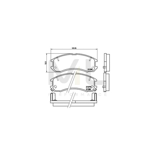 Brembo P 24 024 Brake Pad Set With Acoustic Wear Warning | ML Performance Car Parts