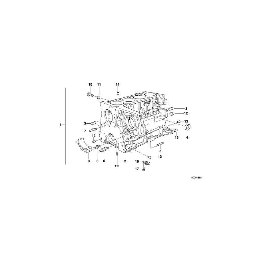 Genuine BMW 11112246702 E36 Engine Block With Piston (Inc. 318tds) | ML Performance UK Car Parts