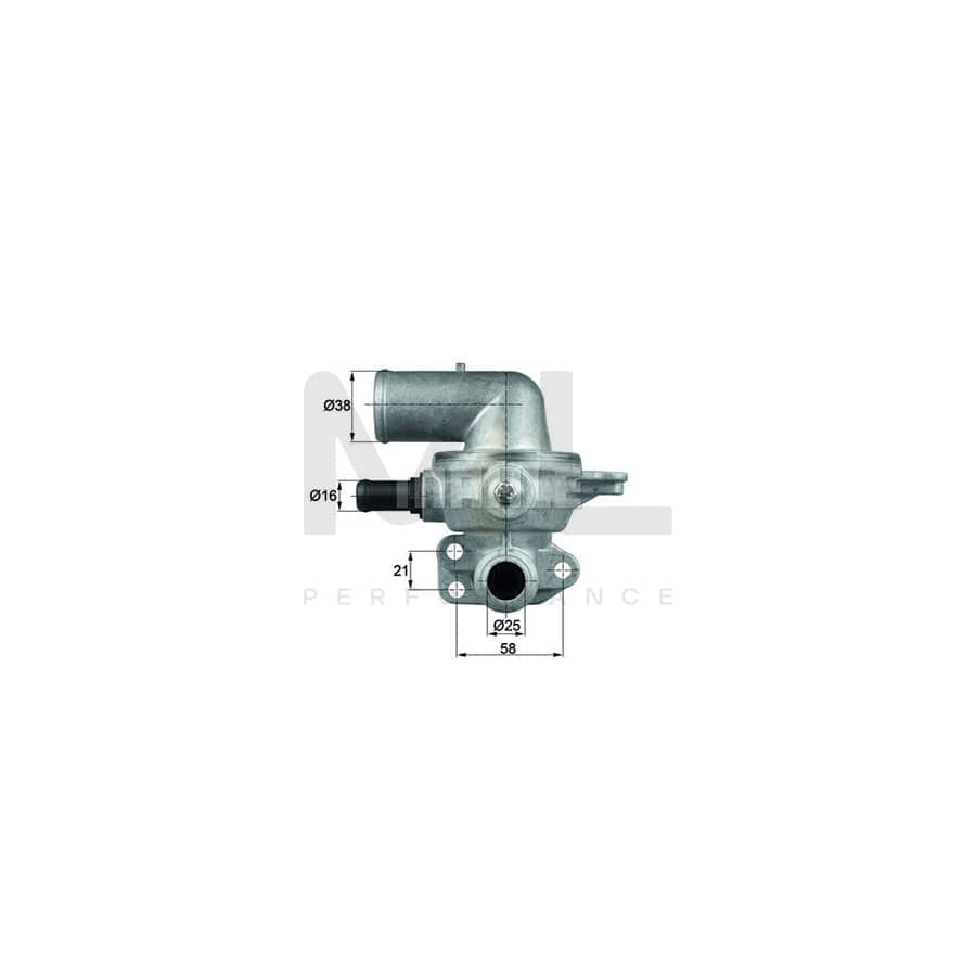 MAHLE ORIGINAL TI 195 87D Engine thermostat Opening Temperature: 87��C, with seal | ML Performance Car Parts