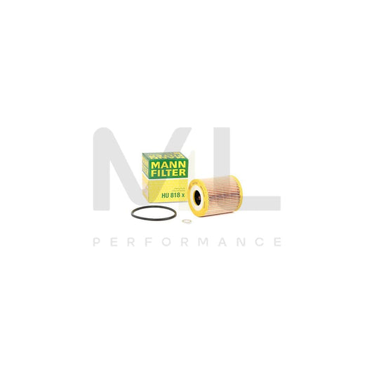 MANN-FILTER HU 818 x Oil Filter with seal, Filter Insert | ML Performance Car Parts