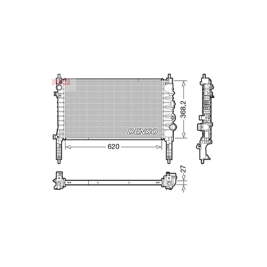 Denso DRM20122 Drm20122 Engine Radiator For Opel Mokka / Mokka X (J13) | ML Performance UK