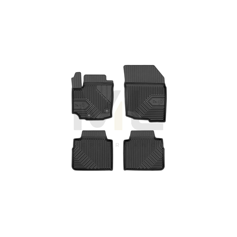 FROGUM Tailored, No.77 77426238 Floor mat set for SUZUKI SX4 II S-Cross (JY) Elastomer, Front and Rear, Quantity: 4, Black | ML Performance Car Parts