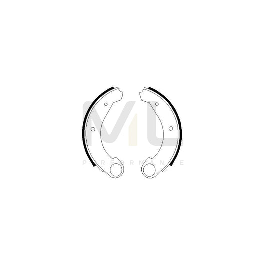 BOSCH 0 986 487 322 Brake Shoe Set | ML Performance Car Parts