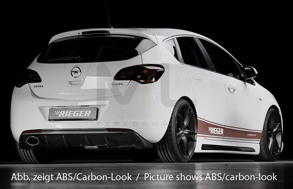 Rieger 00088113 Opel Astra J Rear Diffuser 5 | ML Performance UK Car Parts