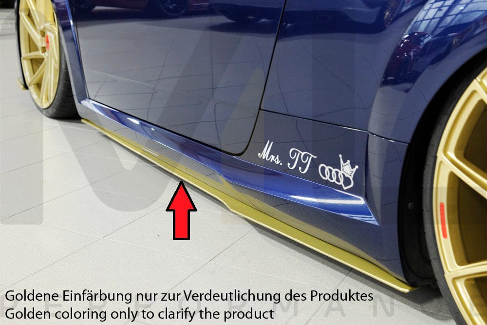 Rieger Audi 8S Front Splitter (TT & TTS) - Glossy Black – ML Performance