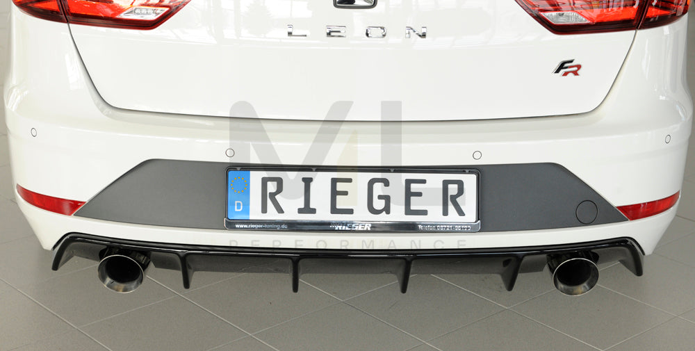 Rieger 00088135 SEAT 5F Leon FR Rear Diffuser 7 | ML Performance UK Car Parts
