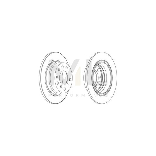 FERODO DDF022-1 Brake Disc Solid, with bolts/screws | ML Performance Car Parts