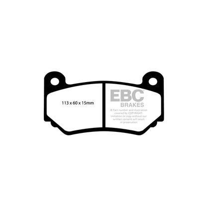 EBC DP31377C Holden HSV Redstuff Rear Brake Pads - AP Caliper (Inc. Commodore VZ & Z) 2 | ML Performance UK Car Parts