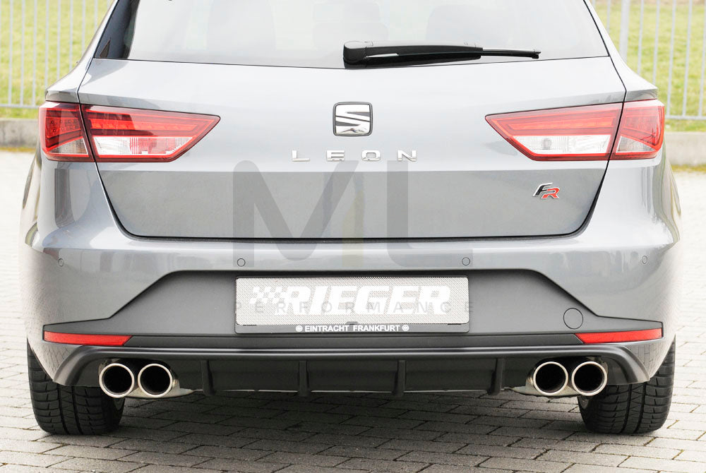 Rieger 00027025 SEAT 5F Leon FR Rear Diffuser 2 | ML Performance UK Car Parts