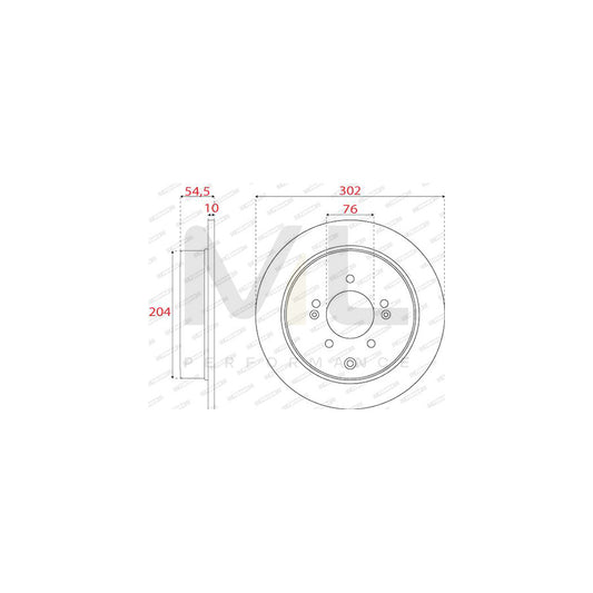 FERODO DDF2772C Brake Disc Solid, Coated | ML Performance Car Parts
