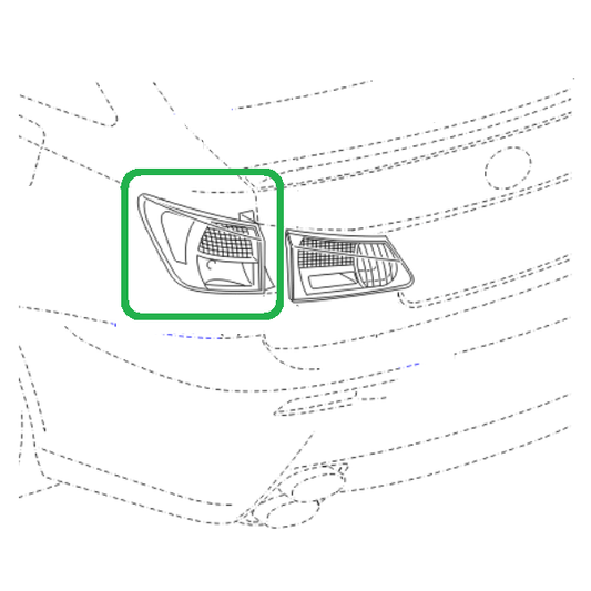 Genuine Lexus 81551-53180 IS-F O/S Outer Rear Lamp