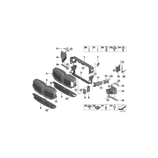 Genuine BMW 51138079583 G11 G12 Trim, Air Duct, Sidewall, Left M (Inc. 740LdX, 750LiX & M760iX) | ML Performance UK